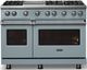 Viking® 5 Series 48" Novembery Sky Pro Style Gas (NG) Range with Polished Chrome Trim-4