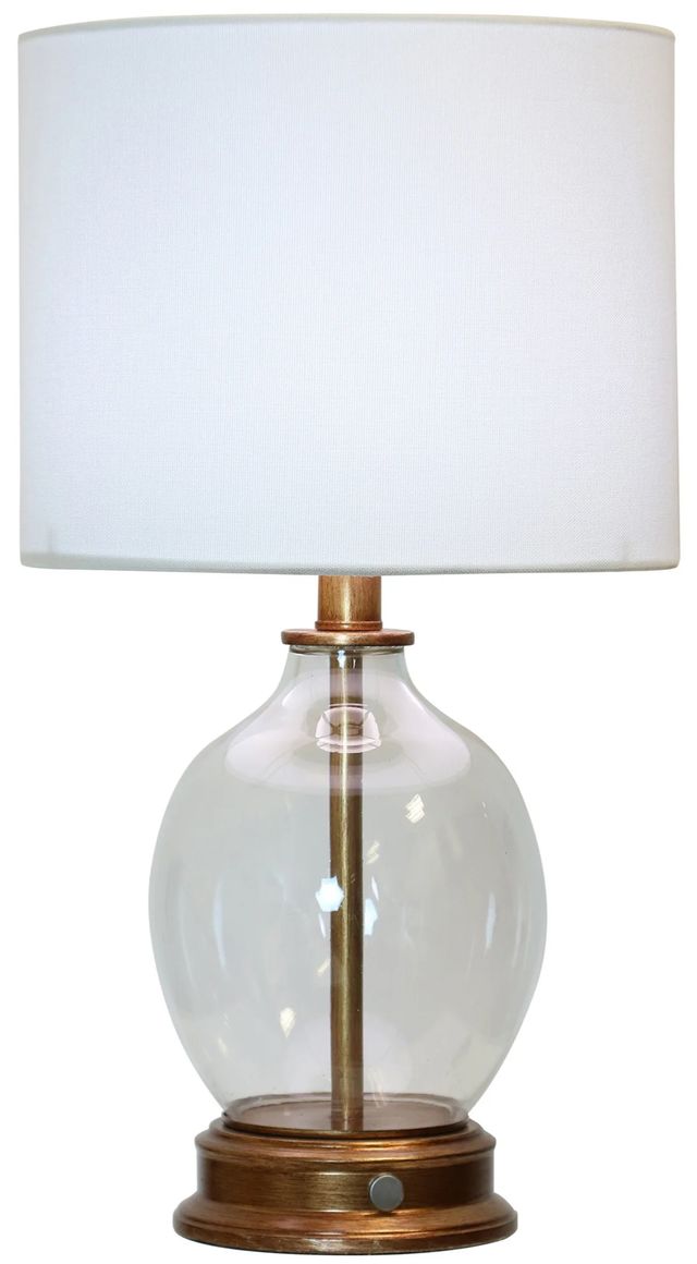 Stylecraft Painted Antique Gold Table Lamp-4