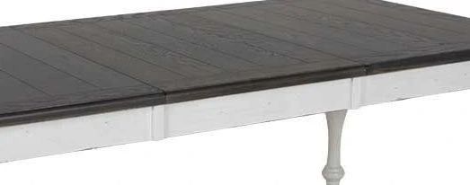 Sunny Designs™ Bourbon County Brown Extension Dining Table with White Base-2