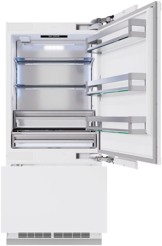 ZLINE 36" 19.8 Cu. Ft. Panel Ready Built-In Bottom Freezer Refrigerator with Water Dispenser and Ice Maker-2