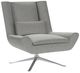 American Leather® Customizable Luke Fabric Swivel Chair-0
