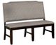 Furniture of America® Teagan Dark Walnut/Gray Dining Bench-0