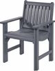 C.R. Plastic Generation Line Slate Grey Dining Arm Chair-1