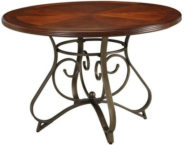 Powell® Hamilton 5-Piece Bronze/Medium Cherry Gathering Table Set-1