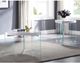 ACME Furniture Noland White End Table with Clear Base-1