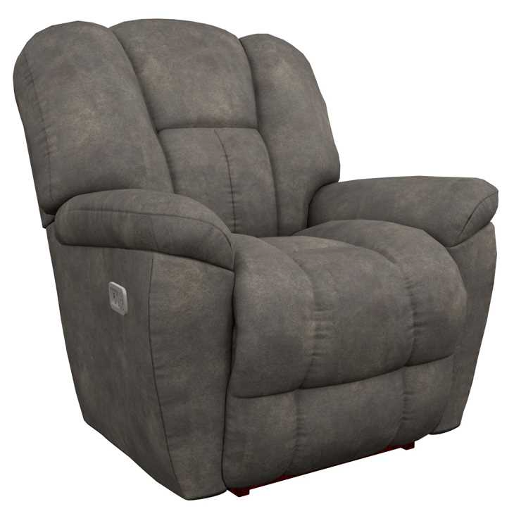 La-Z-Boy® Maverick Smoke Power Rocking Recliner with