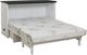 CabinetBed Inc.™ Elite Barn Black/White Folding Queen Bed-0