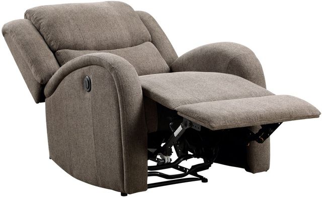 Mazin Furniture Foxcroft Brown Power Reclining Chair-1