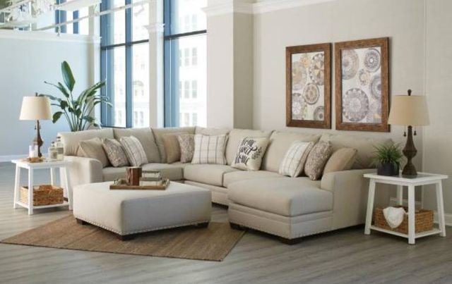 Jackson Furniture Middleton 3-Piece Cement Sectional Set-2