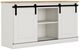 Perdue Woodworks Big Chester Rockport White Saratoga Pine Top 2-Door TV Media Console-0