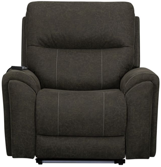 New Classic® Home Furnishings Gaia Sable Power Auto Glider Recliner with Power Headrest and Footrest-2