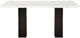 New Classic® Home Furnishings Faust Marble Top Adjustable Dining Table with Espresso Base-0