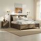 Intercon Norwich Dark Rustic Oak King Panel Storage Bed-1