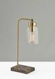 Adesso® Bristol Antique Brass/Brown Desk Lamp-1