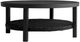 Armen Living Cayman Black Aluminum/Wicker Outdoor Coffee Table-0
