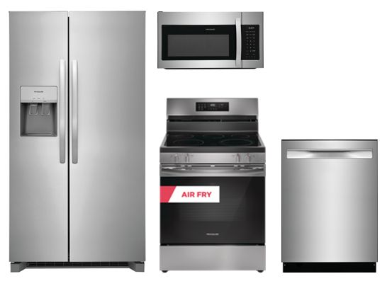 Frigidaire 4-Piece Stainless Stain Kitchen Package-0