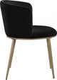 Meridian Furniture Skylar Black/Gold Velvet Dining Chair-3