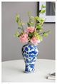 A & B Home Pink Fabric Peony Stem-4