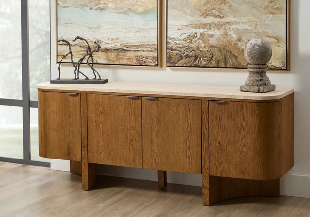 Flexsteel® Eclipse Beige/Brown Entertainment Console-1