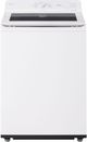 LG Alpine White Agitator Top Load Washer and Front Load Gas Dryer Laundry Pair-1