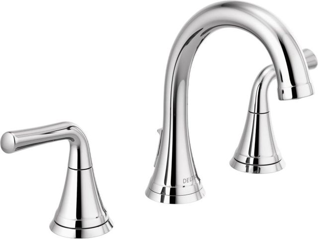 Delta Kayra® Chrome 2-Handle Widespread Bathroom Faucet-0