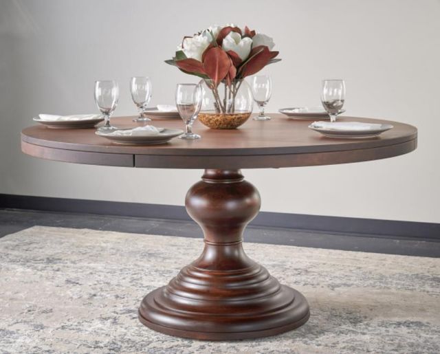 Urban Collections by Yutzy Woodworking Emerson Dark Brown 60" Round Dining Table-0