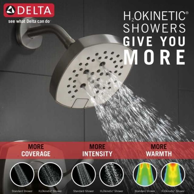Delta Stryke® 14 Series Lumicoat® Stainless 7" Shower Only-2