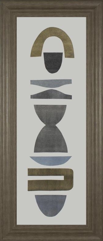Classy Art Neutral Totems VI by Rob Delamater Wall Art-0