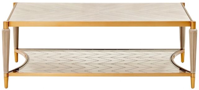 Michael Amini® St. Charles Dove Gray Cocktail Table-2