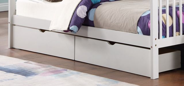 IFDC White Youth Single/Single Bunk Bed-2
