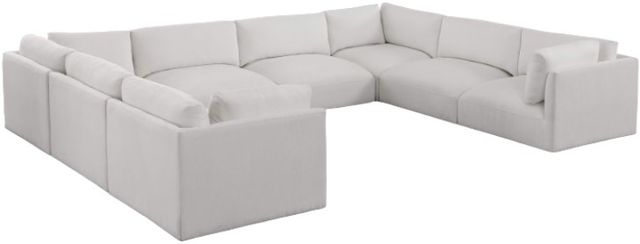 Meridian Furniture Ease 8-Piece Cream Modular Sectional-0