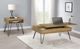 Coaster® Fanning 2-Piece Golden Oak Occasional Table with Black Base Set-5