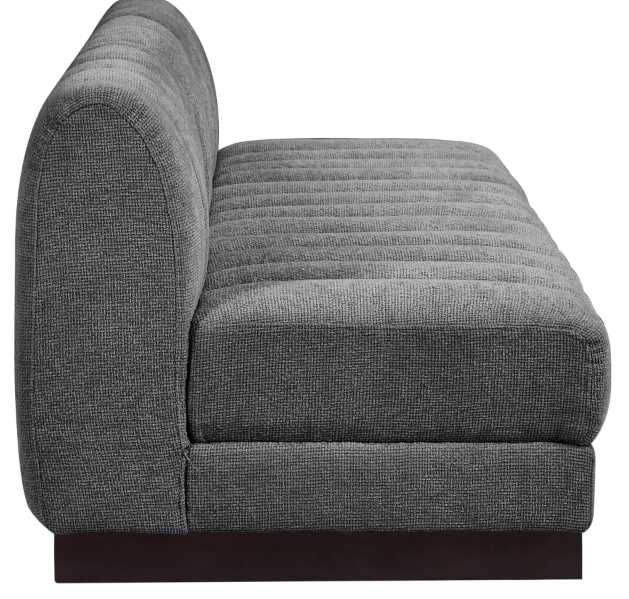 Meridian Furniture Quinn 3-Piece Gray Modular Armless Sofa-2