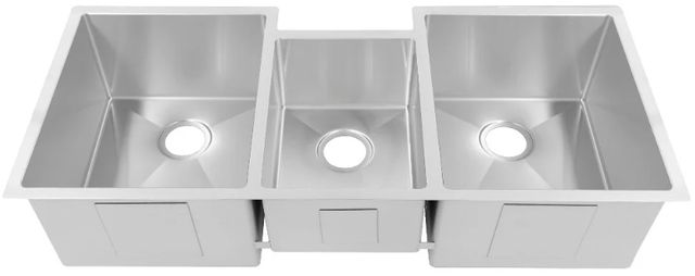 ZLINE Breckenridge Stainless Steel 45" Undermount Triple Bowl Kitchen Sink with Bottom Grid-3