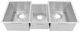 ZLINE Breckenridge Stainless Steel 45" Undermount Triple Bowl Kitchen Sink with Bottom Grid-3