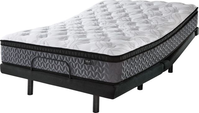 Sierra Sleep® By Ashley Peak Hybrid Medium Euro Top Twin Mattress in a Box-3