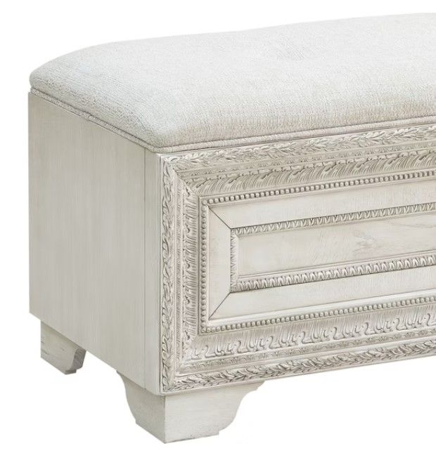 Pulaski™ Camila Cream Storage Bench-3