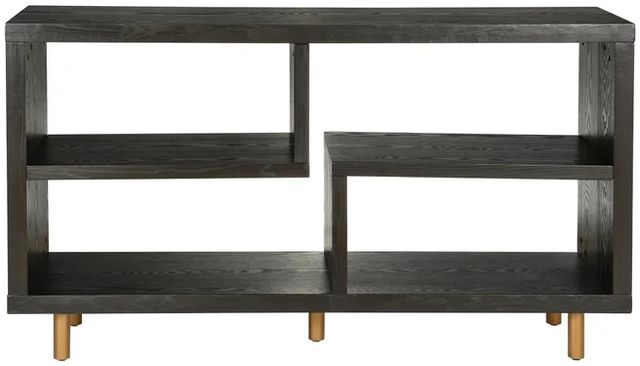 Stylecraft Norman Wyatt Home Ebony Woodgrain Console Table-1