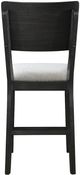 Crown Mark Cline 5-Piece Black/Light Gray Counter Height Dining Set-5