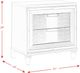 Elements International Twenty Nine White Nightstand-4