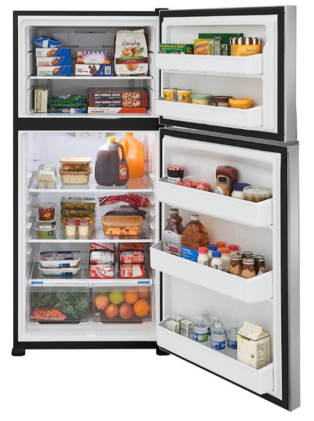 Gallery 30" 20 Cu.Ft. Stainless Steel Top Mount Refrigerator - Thumbnail 4