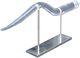 A & B Home Black/Clear Glass Horn Sculpture-1