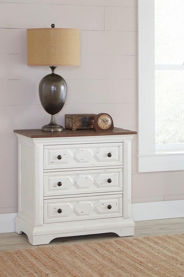 Coaster® Celeste Rustic Latte And Vintage White Nightstand-3