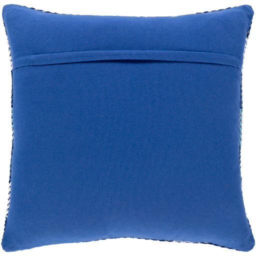 Surya Jacobean Dark Blue 22"x22" Toss Pillow with Polyester Insert-1