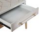 Bassett Mirror Perrine Graphite Gray End Table with Gold Base-4
