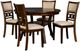 New Classic® Home Furnishings Gia 5-Piece Cherry/Light Brown Dining Table Set-0