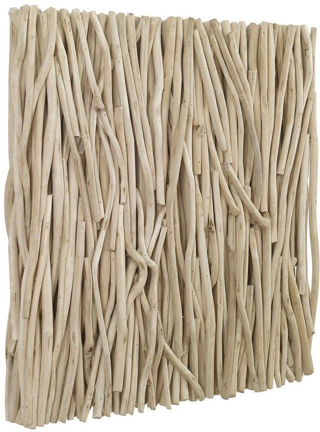 Uttermost® Gathered Teak Square Bleached Wood Wall Decor-3