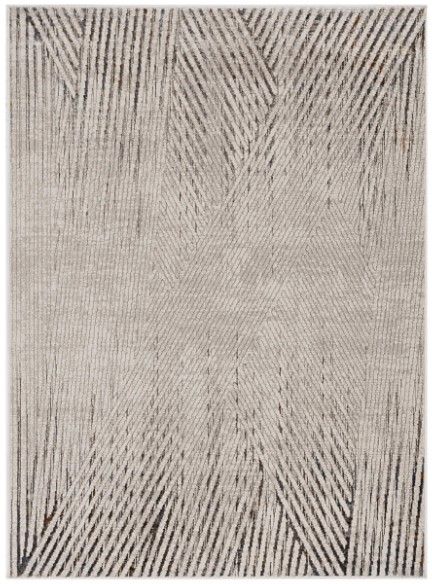 KAS Rugs Inspire Ivory/Gray Parker 5'x8' Area Rug-0