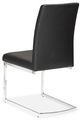 Mazin Furniture Shirelle Black/Chrome Side Dining Chair-2