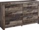Benchcraft® Derekson 6-Piece Multi Gray Full Panel Headboard Bed Set-2